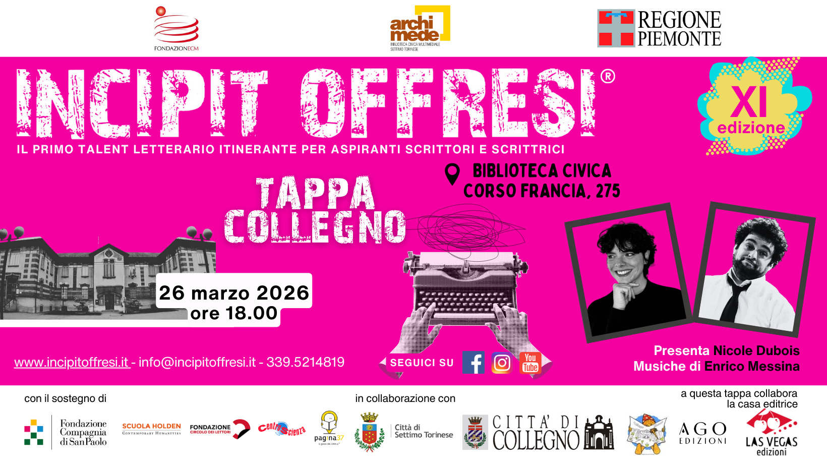 Tappa Incipit COLLEGNO