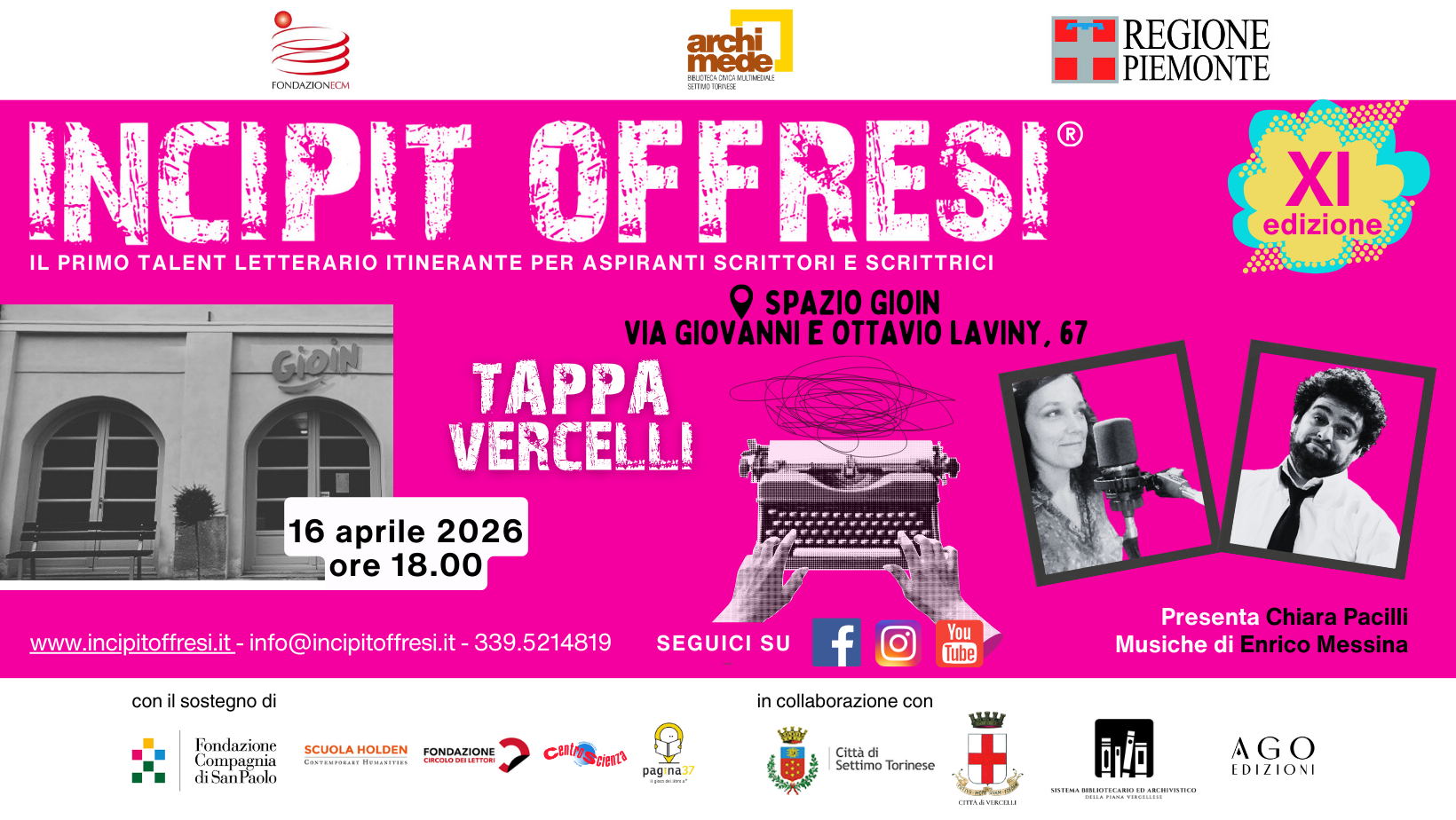 Tappa Incipit Vercelli